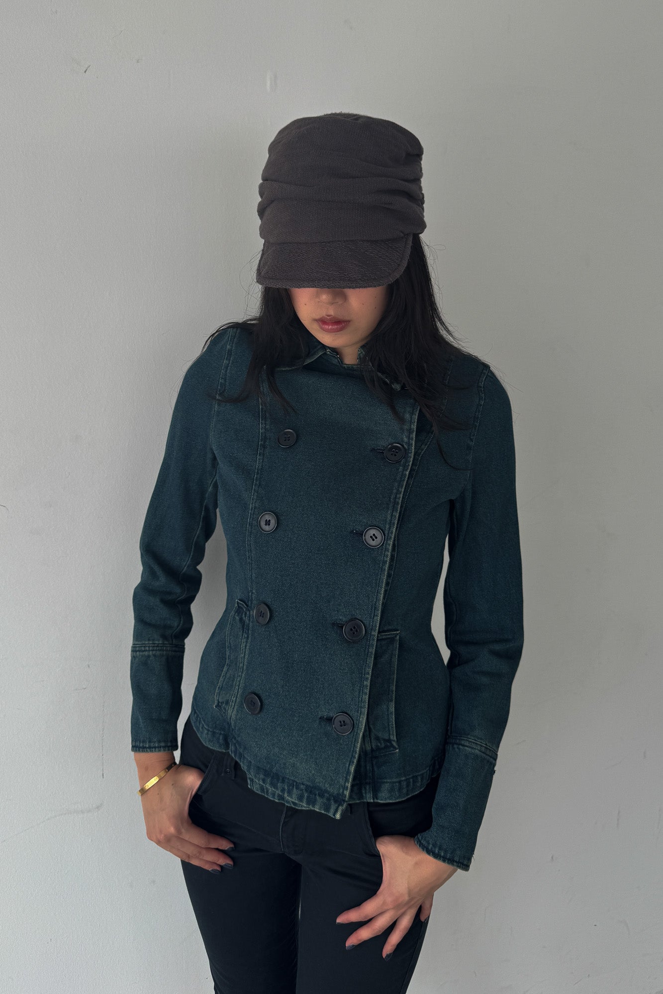 morgan de toi | denim military jacket