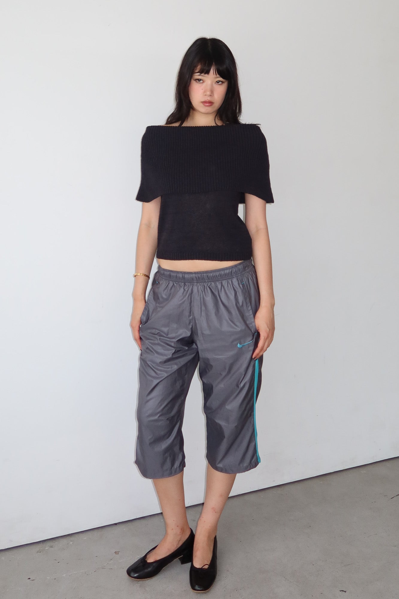 off-shoulder layered top