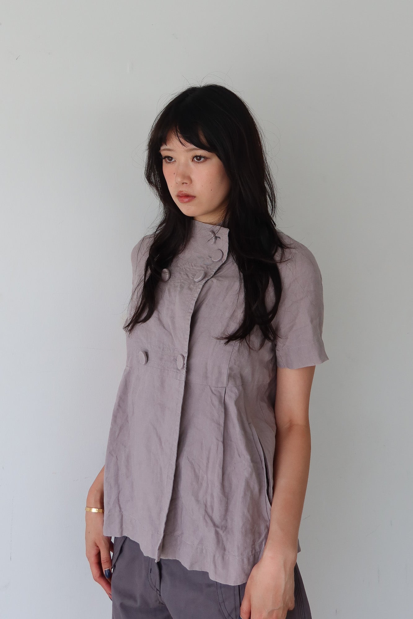 comptoir des cotonniers | grey peacoat