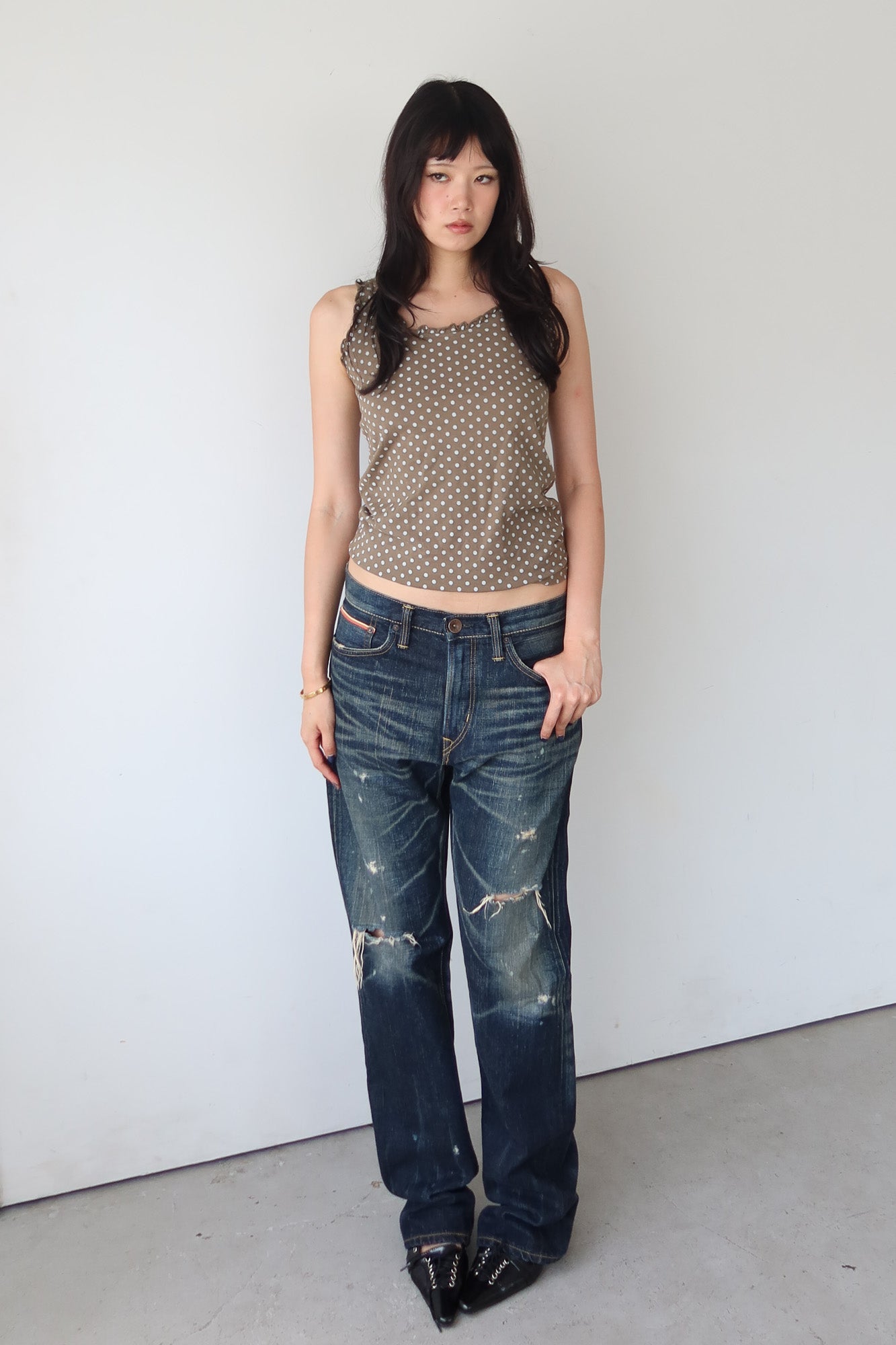 michael klein | polkadot tank top