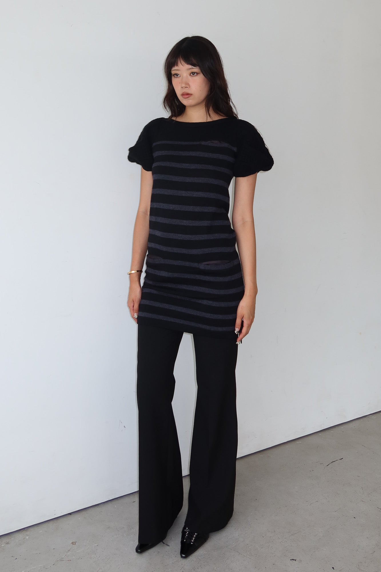 sacai luck | wool stripe dress