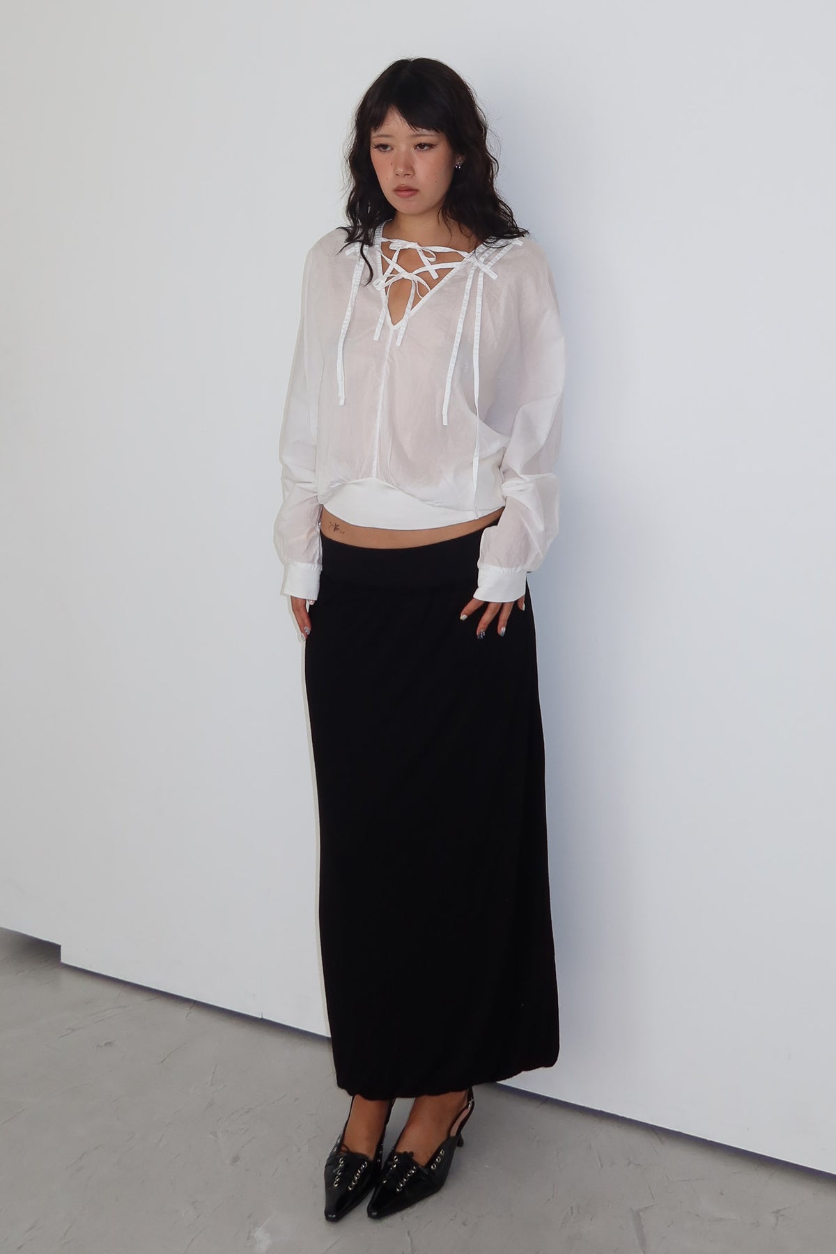 tsumori chisato | ribbon blouse