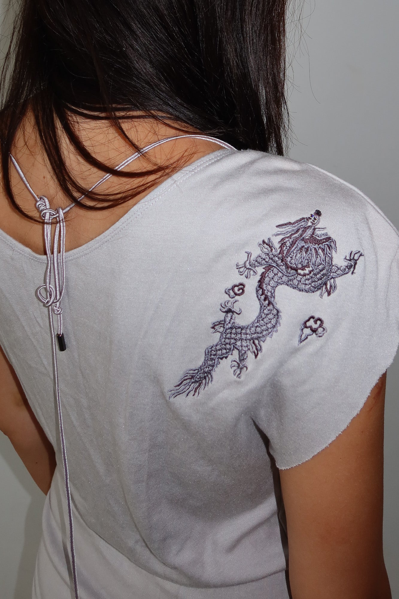 vivienne tam | dragon cowl neck top